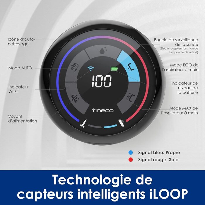 Тінеко Floor One S5 Combo: бездротовий пилосос для вологого та сухого прибирання, з інтелектом, для видалення бруду та шерсті тварин, легкий, тихий, з дисплеєм