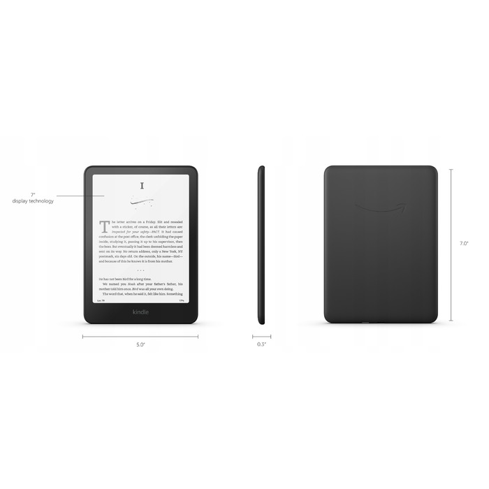Електронна книга Amazon Kindle Paperwhite 12, 16 ГБ, 7