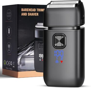 Електричний гоління для чоловіків Flintronic: водонепроникний, багатофункціональний, з глибоким очищенням, USB-C, 120 хв, 2-в-1, чорний