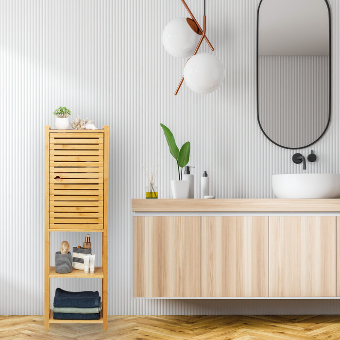 Relaxdays Bamboo Birdcage with Door