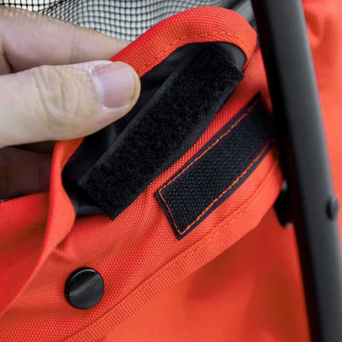 Візок для собак та дітей PawHut, сірий та чорний, з регульованим дахом, кишеню та 2 повідки, 82x47x97 см