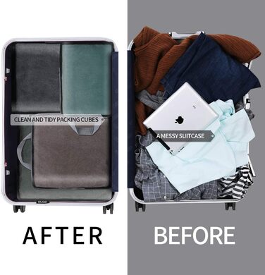 Органайзери для подорожей Eono by Amazon (4 шт.): компресійні куби для пакування валіз та рюкзаків