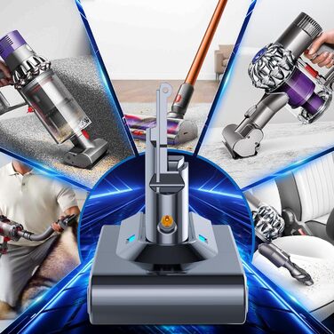 Замінний акумулятор BATTOOL V10 6000mAh для пилососів Dyson V10/SV12 (з фільтром та щіткою)