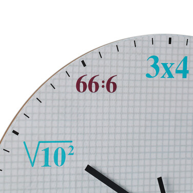 Relaxdays Wall Clock with Mathematical Formulas