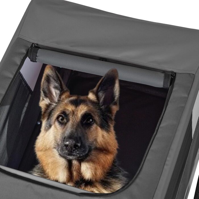 Причіп для собак Tiggo VS Pets L – великий, 270л, для собак до 35 кг, сірий