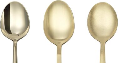 Набір ложок Amefa AUSTIN Latte Macchiato (6 шт.) | Стильний дизайн | Нержавіюча сталь з PVD покриттям | 19,8 см | Для лате макіато та чай лате