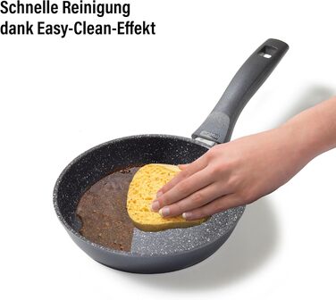 Сковорода STONELINE 16 см з антипригарним покриттям (камінь), для індукції, алюмінієва, сіра