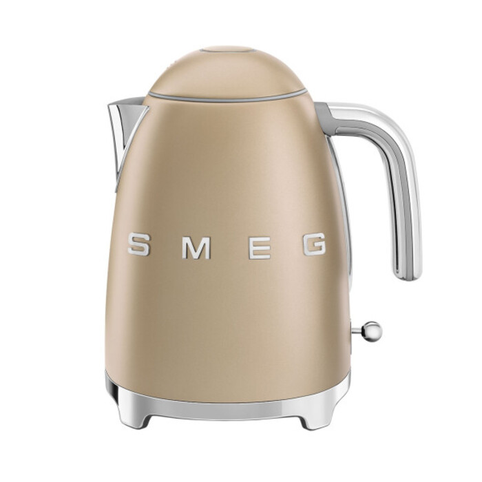 Електричний чайник Smeg KLF03CHMEU, 2400 Вт, 1,7 л, жовтий/золотий