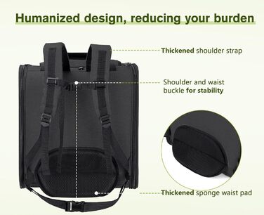 Рюкзак для собак та котів Pecute: переноска для 2 котів або 1 собаки, сірий