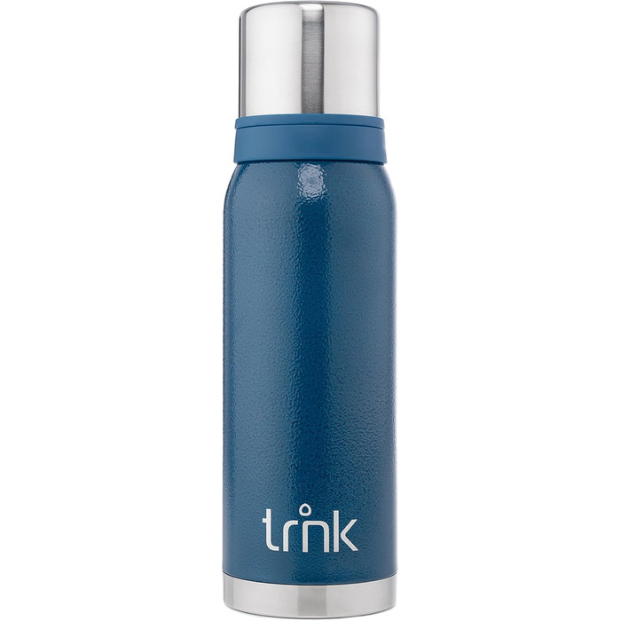 Термос для напоїв TRNK Arktis 2, 1200 мл, нержавіюча сталь, BPA-free, зберігає тепло 32 години, з 2 кришками-чашками, для відпочинку на природі, миється в посудомийній машині (гірське блакитний)