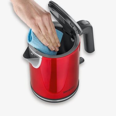 Електричний чайник Severin WK 3427, 1 л, червоний, з фільтром від накипу, нержавіюча сталь