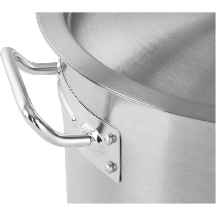 Royal Catering Induction Stockpot 48 L Ø 40 cm with Lid, Stainless Steel Pot, Induction Cooktop Pot, Stainless Steel Pot