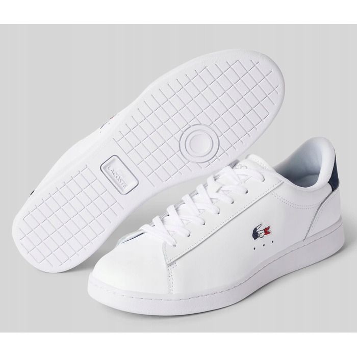Кросівки Lacoste Carnaby Set 748SMA0111407 білі шкіряні класичні, розмір 43