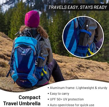 Компактна парасолька SY Travel - вітростійка, автоматична, незламана. Заводська ціна, висока ефективність. (Квітковий принт)
