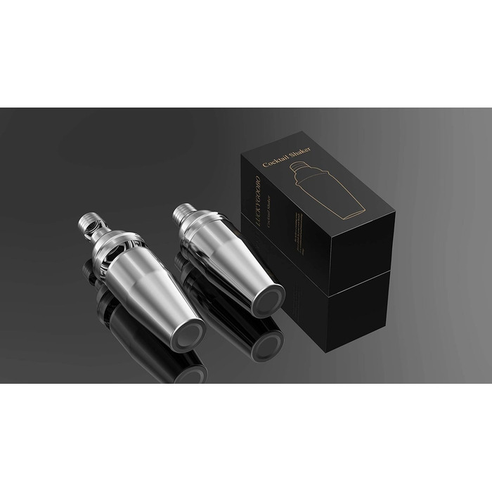 Cocktail Shaker, 750 ml Martini Shaker, Food-Grade Stainless Steel, Martini Mixer, Integrated Strainer, Luckygoobo Drink Shaker, Bartender Set, Gifts.