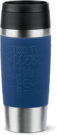 Термокружка Emsa N20202 Travel Mug Classic, 0.36 л, нержавіюча сталь, 4 год гаряче/8 год холодне, герметична, для подорожей