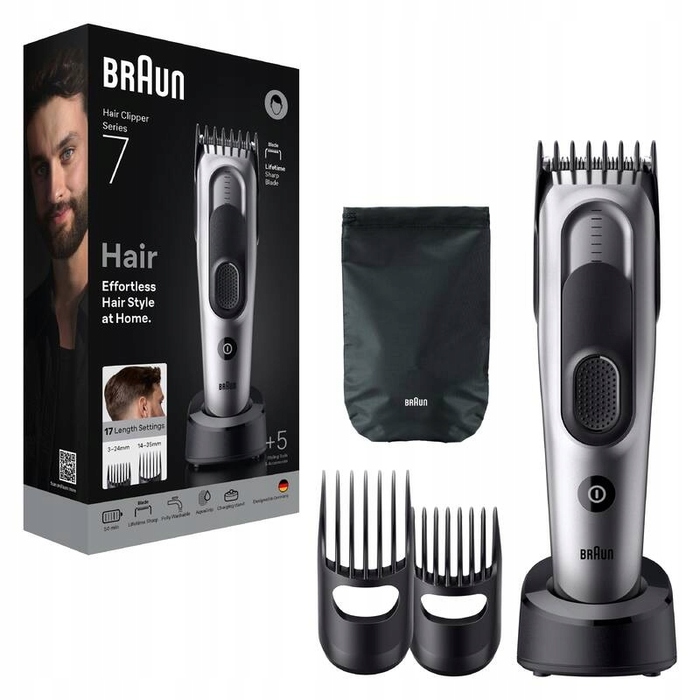 Тример для волосся Braun Series 7 HC7590 + 5 насадок для стайлінгу