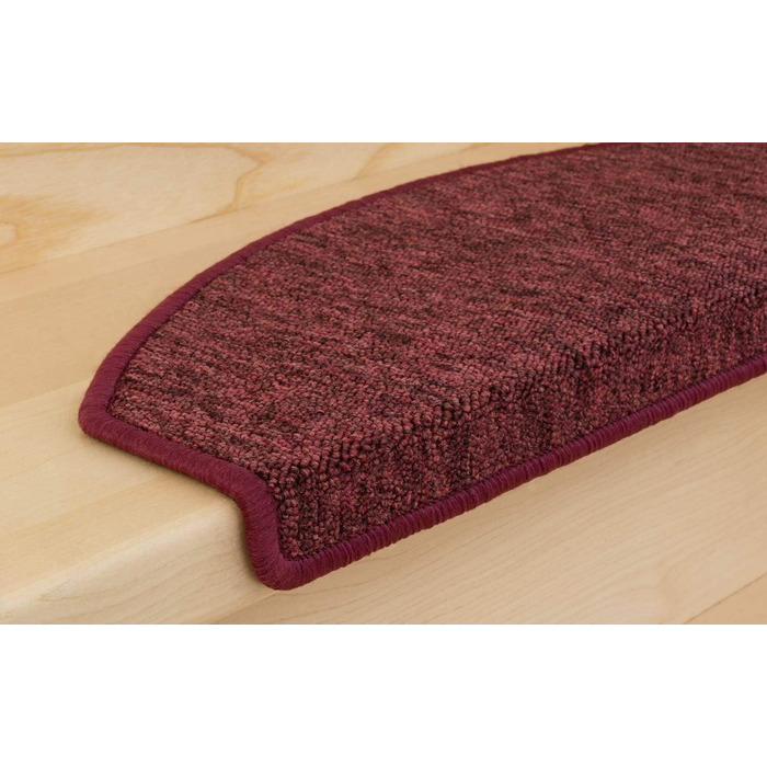 Kettelservice-Metzker Rambo Step Mats in a 15-Piece Value Set, Half-Round, Bordeaux