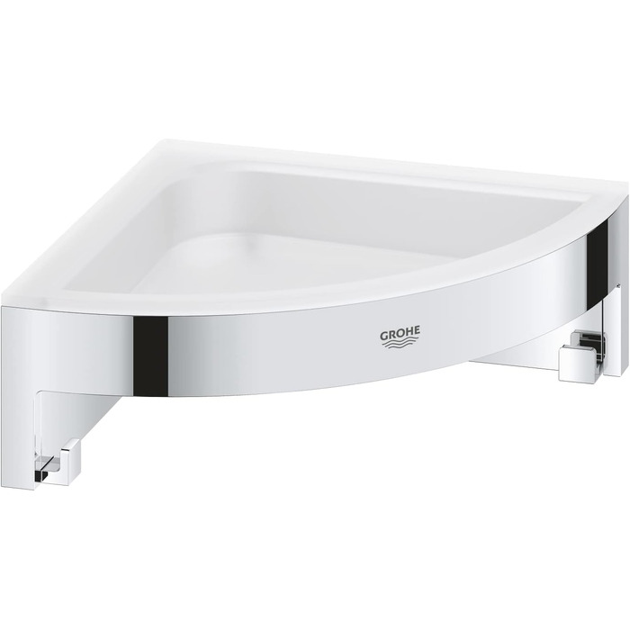 GROHE Start Cube - Corner Soap Dish (for corner mounting, durable), chrome, 41106000