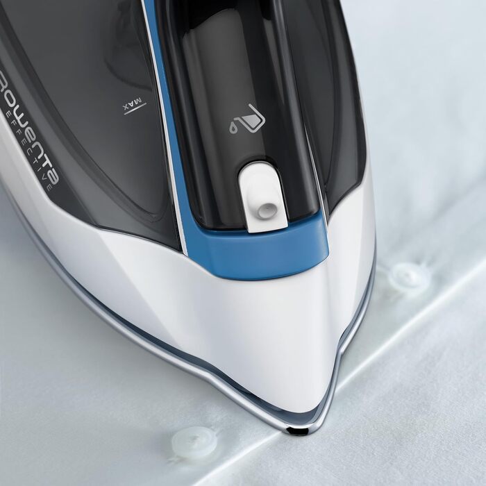 Праска Rowenta Effective 2 з подачею пари 30 г/хв, 2200 Вт, синій/сірий, Anti-Kalk, INOX-підошва, DX1531D1