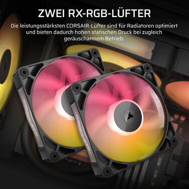 Рідинне охолодження процесора Corsair iCUE LINK Titan 360 RX LCD, FlowDrive, 3x120мм RGB вентилятори, для Intel LGA 1851/1700 та AMD AM5/AM4, чорний