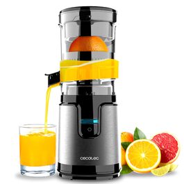 Електрична соковижималка для цитрусових Cecotec Essential TowerAdjust Easy Steel, 140 Вт, 0.35 л, з фільтром та воронкою, нержавіюча сталь