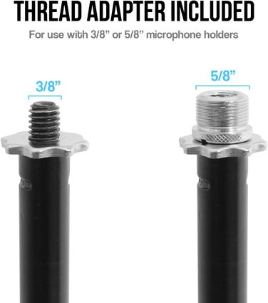 Стійка для мікрофона TIGER MCA49-BK для бас-бочки та гітарної колонки (одинарна, кругла база)