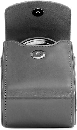 Сумка для фотоапарата MegaGear Panasonic Lumix DC-ZS70/LX10/ZS60/ZS100/LX15/TZ95/TZ90/TZ80/TZ100 сіра шкіряна з ременем
