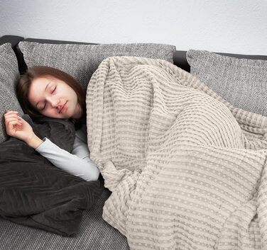 Плед Baumwoll Waffeldecke Utopia Bedding: бавовна, вафельна тканина, 152x127 см, хакі