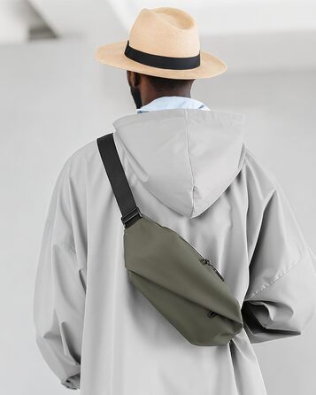 Чоловіча/Жіноча бананка з PU шкіри, водонепроникна, для спорту, подорожей, бігу, піших прогулянок, захист від крадіжок, елегантна, темно-зелена, велика