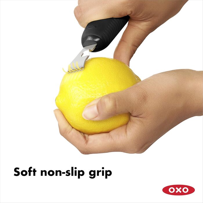OXO Good Grips Зів-рерівер з ножем для зняття шкірки, чорний, 11261400