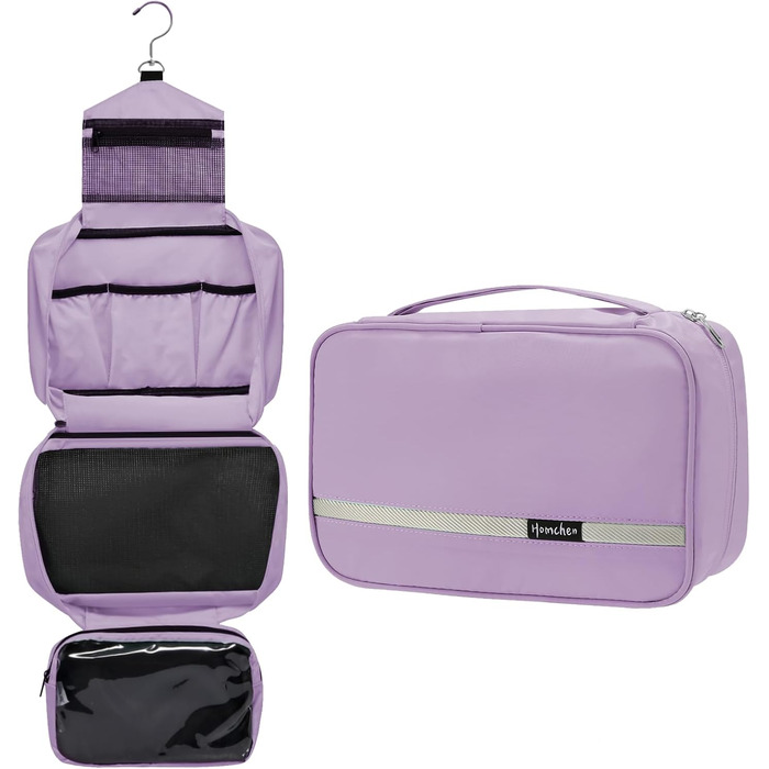 Зручна настінна сітка для туалетного паперу, водонепроникна, портативна, для чоловіків та жінок (L, світло-ліловий)