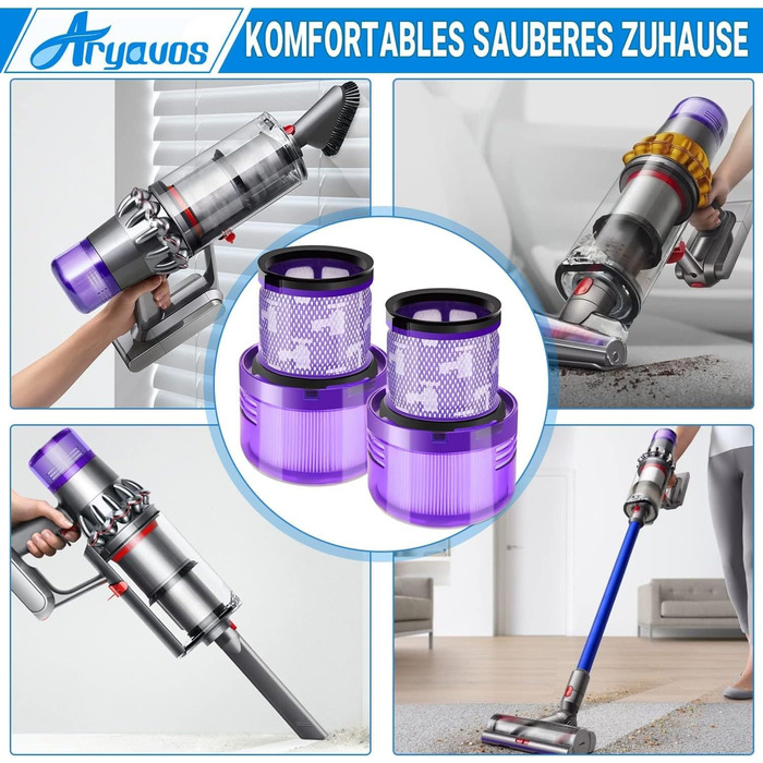 Фільтри для пилососів Dyson V15, V11, SV17, SV14, SV22 (2 шт.) - Запчастини