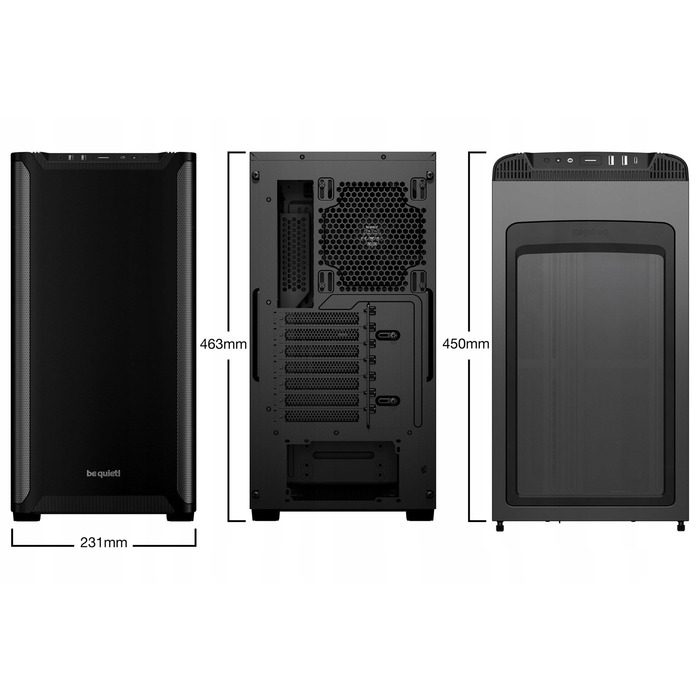 Корпус для комп'ютера be quiet! Pure Base 501 Midi Tower, чорний