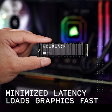 SSD накопичувач WD_BLACK SN850X 4TB PCIe Gen4 з радіатором | NVMe, 7300 МБ/с, 6300 МБ/с