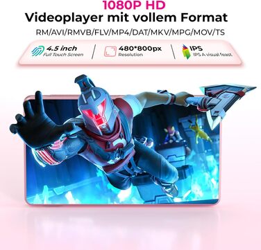 MP3 плеєр з підтримкою Spotify, Bluetooth та WiFi, сенсорний екран 4.5