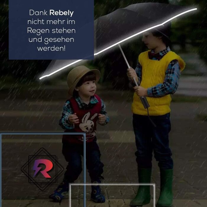 Стійка до вітру парасолька – надміцна з 12 спицями. Зручне складання без крапель – компактний, для жінок та чоловіків. Автоматичне відкриття – світловідбиваючі елементи на краю.