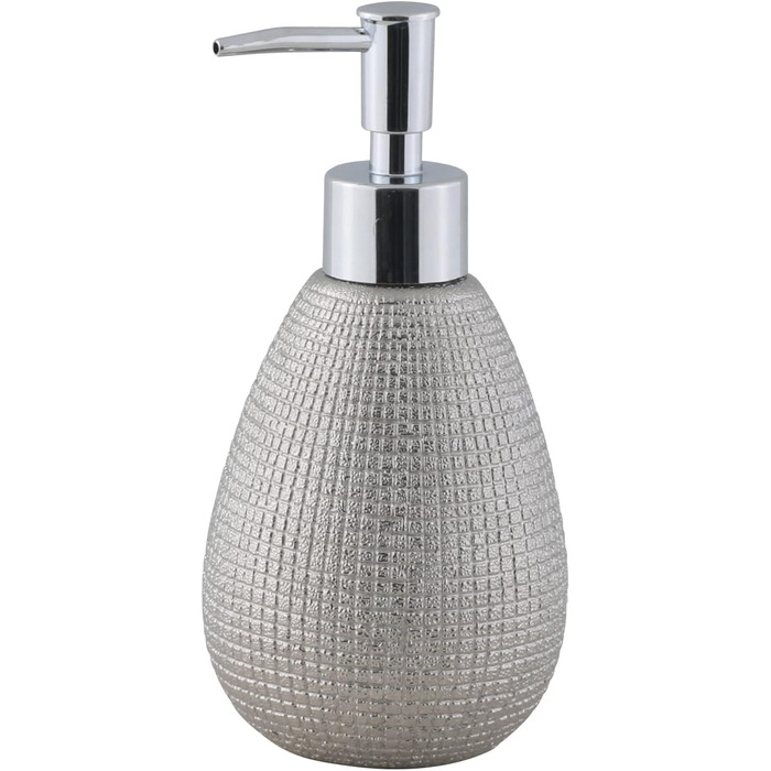 Набір для ванної кімнати Axentia Glitzer Hollywood - 4 предметів, сріблястий, 13 x 32 x 20 см