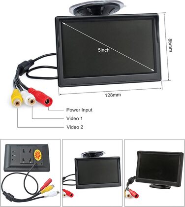 Автомобільний HD LCD монітор 5
