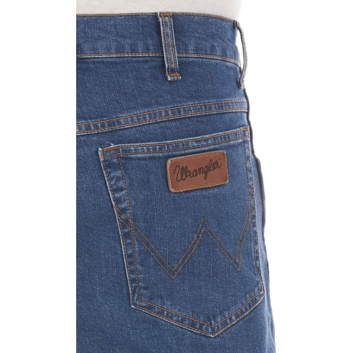 Джинси чоловічі Wrangler Texas Stretch Regular Fit, Authentic Straight, Denim, сині (33W/36L)