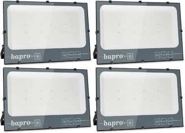 Світлодіодний прожектор Loyal 600W, 50000 лм, IP66, теплий і холодний білий, для вулиці, саду, гаража, 4 шт.