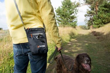 BOGG Універсальна сумка на плече для собак | Диспенсер для пакетів та контейнер для відходів (Сірий)