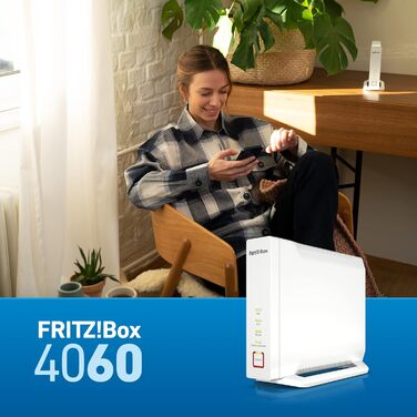 Роутер Wi-Fi 6 FRITZ!Box 4060: Mesh, Gigabit LAN, DECT, USB 3.0