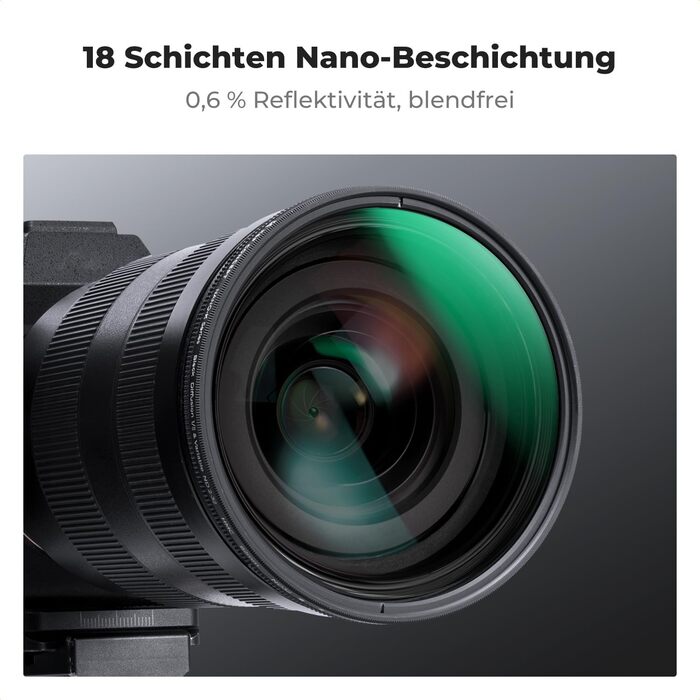 Фільтр K&F Concept 2-в-1 72мм Black Mist 1/8 & ND2-ND32 змінний, з нанопокриттям