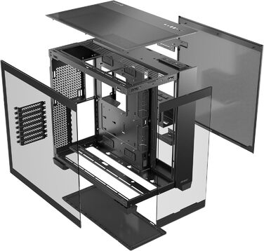 Корпус Antec C8 для RTX 40: двокамерний, з підтримкою 360 мм радіатора, без інструментів, Typ-C, високий повітряний потік