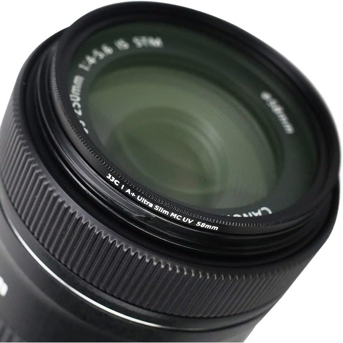 Фільтр JJC UV, 49 мм, ультратонкий, багатошарове покриття, захист від UV-променів, об'єктив для Canon Sony DSLR з різьбою 49 мм (Срібний)