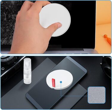 Набір для чищення електроніки 20 в 1: Airpods, телефони, ноутбуки, навушники, ПК, камера. З пилососом та спреєм