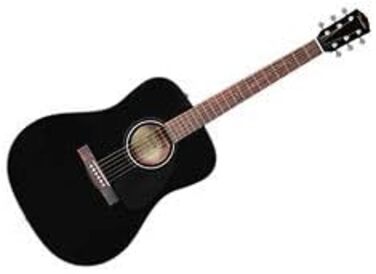 Акустична гітара Fender CD-60 Dreadnought V3 DS, чорний колір, палісандровий гриф, для правшів, з безкоштовними онлайн-уроками Fender Play