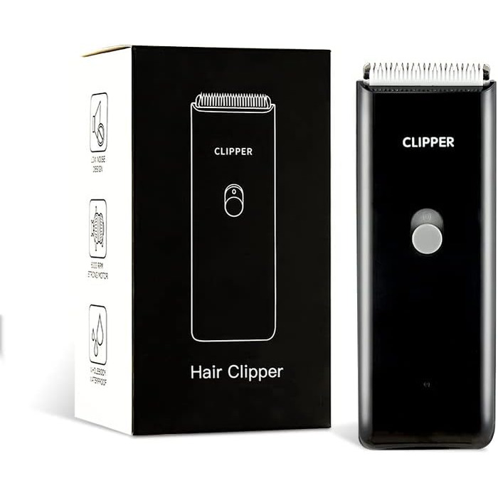 Електрична машинка для стрижки собак Favrison, для собак та котів, USB, бездротова, водонепроникна (чорний)