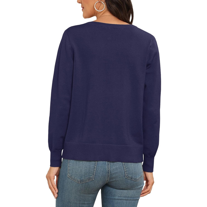 Кардиган PrinStory з в'язаного полотна з круглою горловиною, колір морської хвилі (XL)